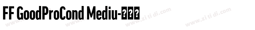 FF GoodProCond Mediu字体转换